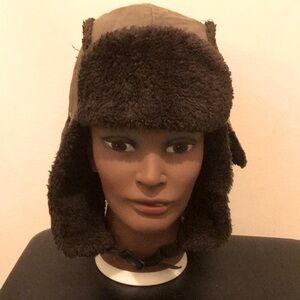 Brown Faux Fur Trapper Hat